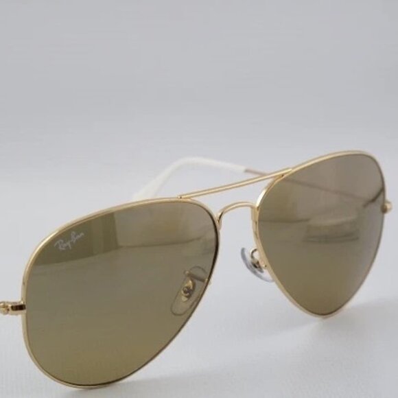 Ray-Ban Classic Aviator Sunglasses - Gold/Gradient Brown/White - Gently Used - Picture 4 of 6